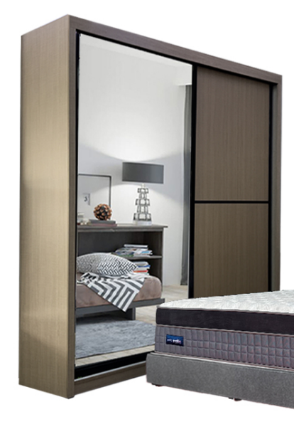 WD-1280 8x8 WARDROBE ONLY (COL:2383 BROWN) *KK300 BROWN* ...
