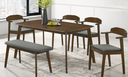 PUBLIC-B TABLE + LEVANTE-B CHAIR + KEN-B BENCH (1+4+B)