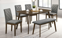 KEN-B TABLE + OCCASIA-B CHAIR + SYMPHONY BENCH (1+4+B)