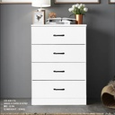 CD-KK174 CHEST DRAWER 4DRAWER (WHITE)