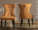 DCCHR-584 DINING CHAIR (GOLD) WITH DIAMOND