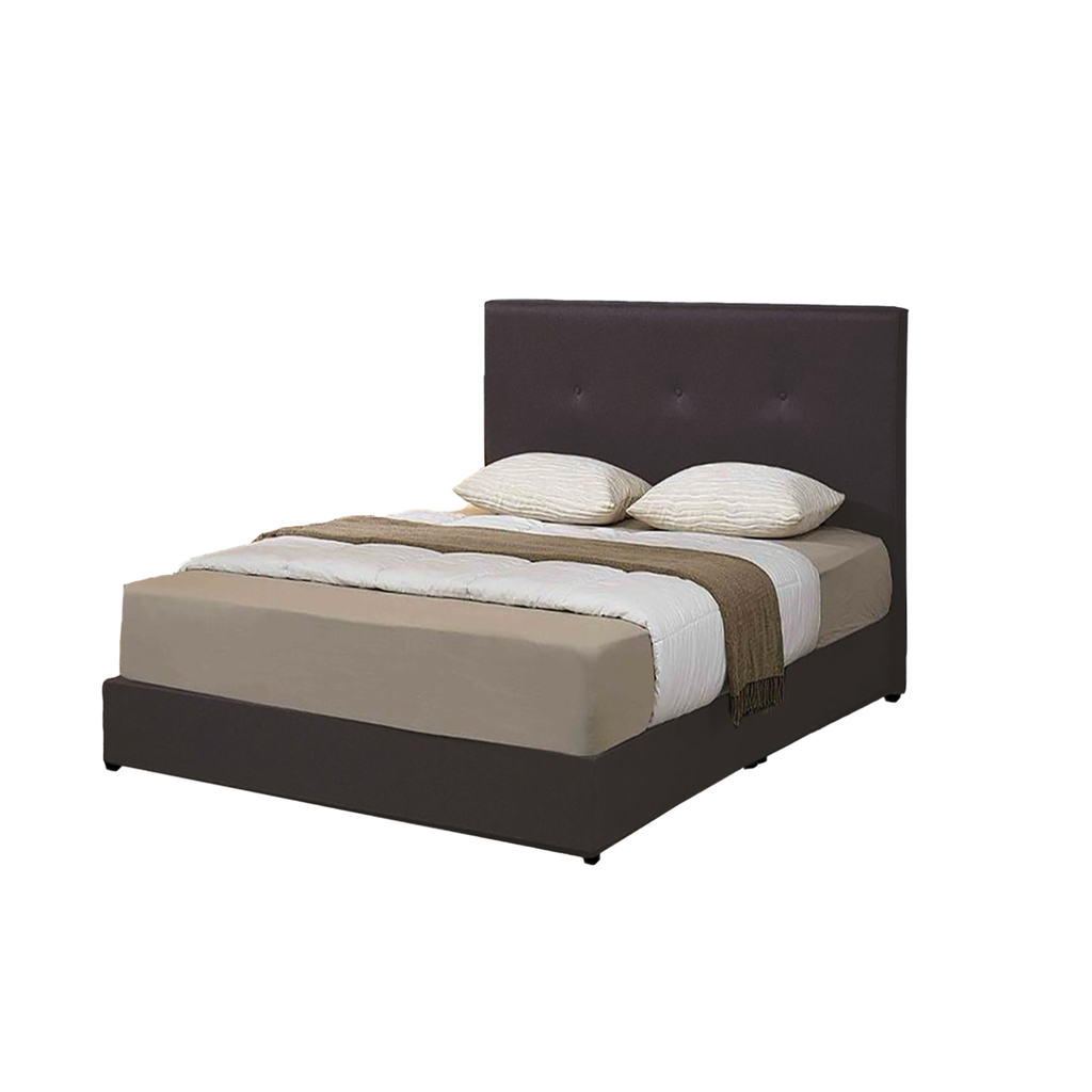 3' BED-00389 HEADBOARD + 7" DIVAN (PVC BROWN)