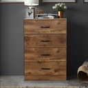 CD-KK177 CHEST DRAWER 4DRAWER(BROWN)