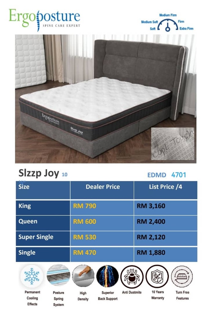 EDMD 4703 5' X 12" COZY SLZZP MATTRESS