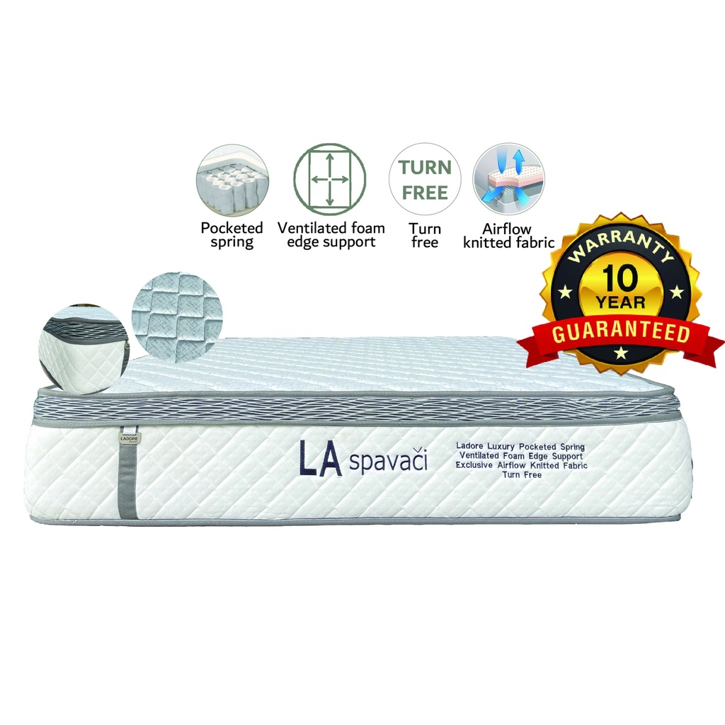 5' x 12" POCKET SPRING MATTRESS (LA SPAVACI) 