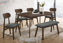 PUBLIC-B TABLE + PUBLIC-B CHAIR + KEN-B BENCH (1+4+B)