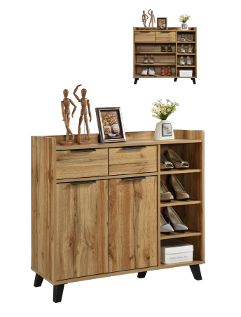 FLEXI 53 SHOE CABINET (BROWN)