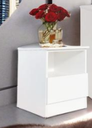 BST-558 BEDSIDE TABLE (WHITE) *NK200*