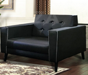 SF-3788 2 SEATER SOFA (PVC DARK BROWN) *TT1045* 