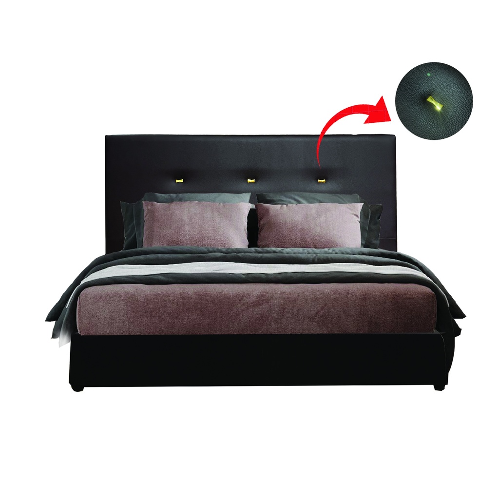 5' BED-00380 HEADBOARD (PVC BROWN)
