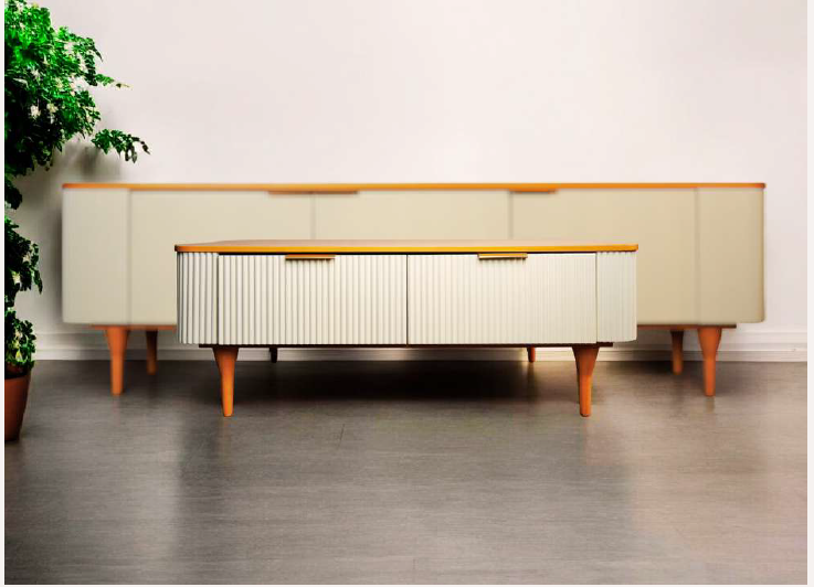 CT-1498 COFFEE TABLE (BUTTER)   