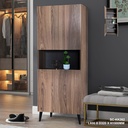 SC-KK262 4 DOOR SHOE CABINET (BROWN)