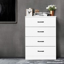 CD-KK174 CHEST DRAWER 4DRAWER (WHITE)