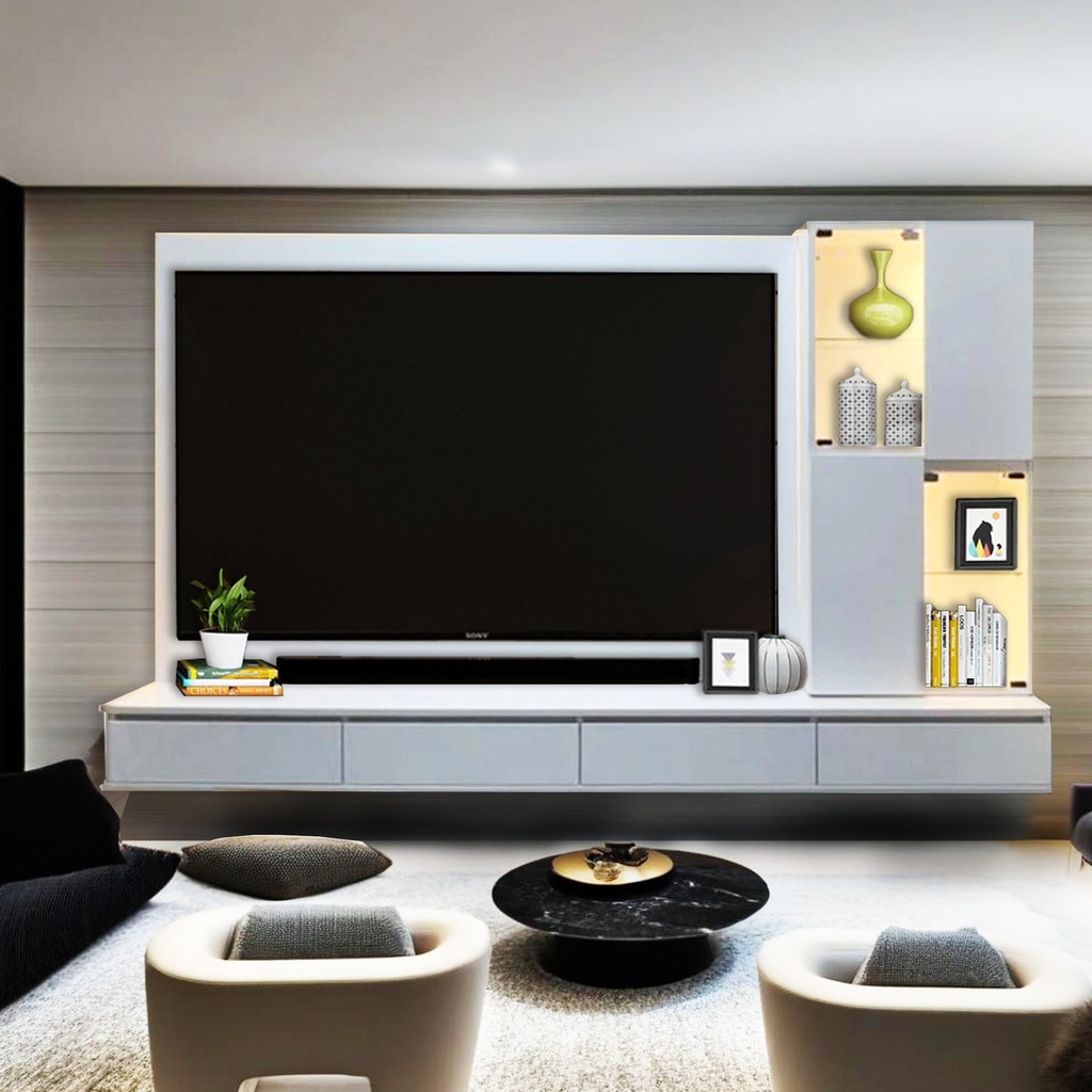TV-01801-GLOSSY TV CABINET 